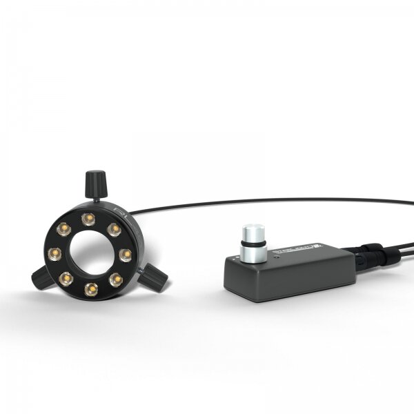 Lampa pierścieniowa LED UV i IR, UV (365 nm), odległość robocza 120 mm, średnica mocowania maks. 40 mm #zoom-1