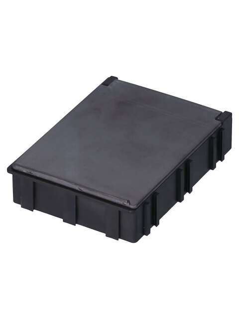 ESD SMD Box N4, 68 x 57 x 15 mm, schwarz/transparent bedampft