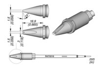 Punta per saldatura R470, scalpello 3 x 1,5 mm per TR470 #thumbnail-1