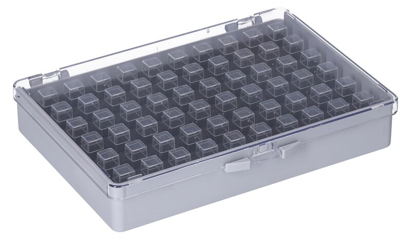 ESD SMD Sortimentskasten mit 60 Dosen und Schaumstoffraster #4