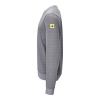 Bluza ESD, okrągły dekolt, szara, rozmiar XL, krój Comfort-Fit #thumbnail-3