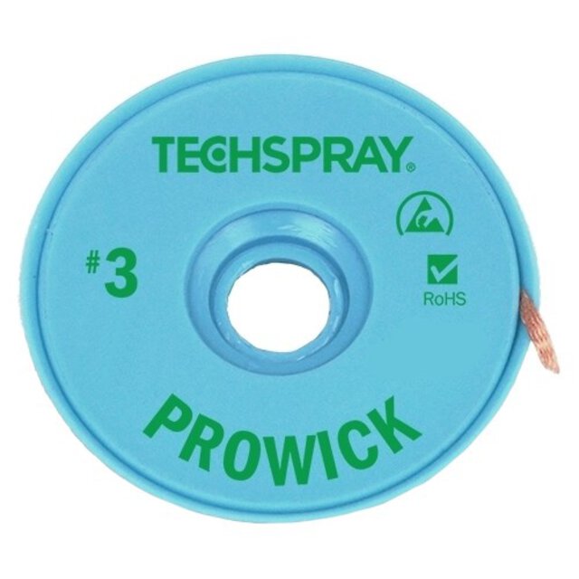 Lica do rozlutowywania ESD, zielony, szerokość 1,9 mm, długość 3m