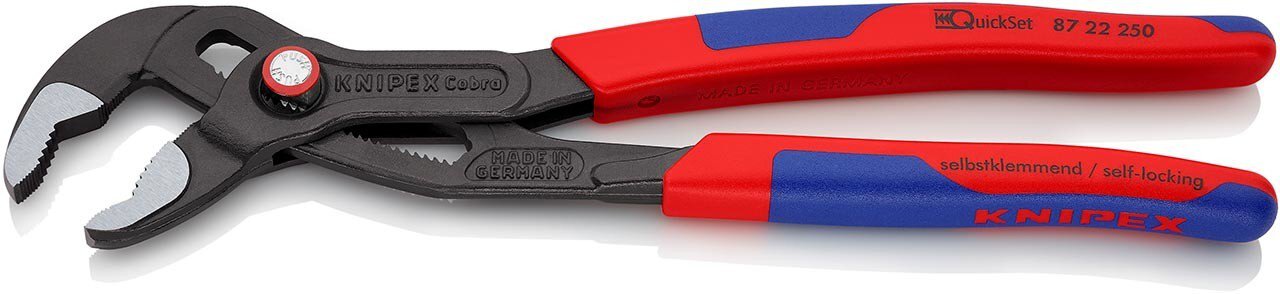 Cobra® QuickSet high-tech water pump pliers, gray atramentized, 250 mm #zoom-2