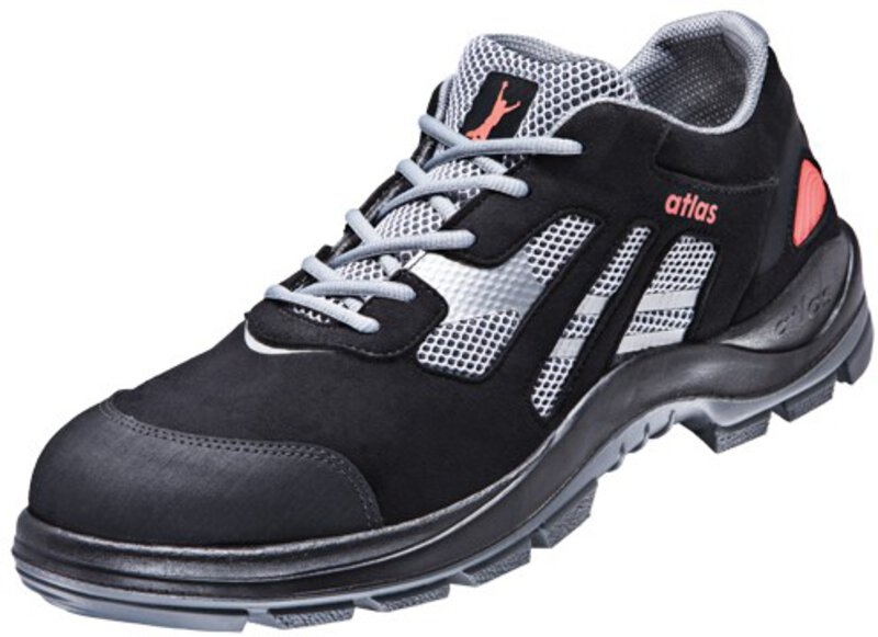 Lage schoen Grote Maat 2005, 1P, mesh, unisex, zwart/grijs, maat 52 #1