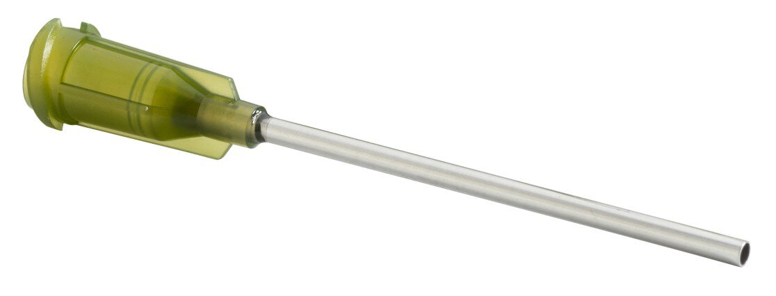Doseernaald 1,5", recht, gauge 14, olijf, puntvormig recht #zoom-1