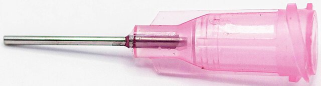 Dosiernadel 0,5", gerade, Gauge 20, pink, spitzenform gerade