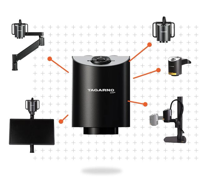 Mikroskop cyfrowy ZAP+ z zestawem adapterów Ø76