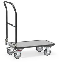 Chariot pliable "GREY EDITION", charge max. 250kg , barre de poussée pliable, 720x450mm #thumbnail-1