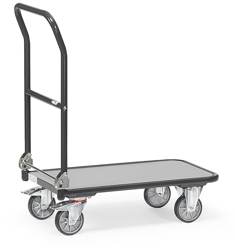 Chariot pliable "GREY EDITION", charge max. 250kg , barre de poussée pliable, 720x450mm #1