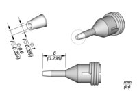 Desoldering tip for DS360, 0.6 / 1.0 mm Ø, C360001 #thumbnail-1