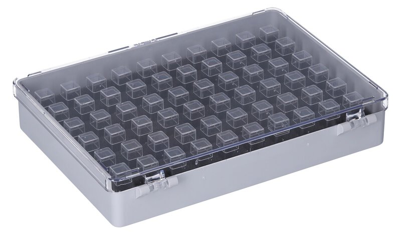 ESD SMD Sortimentskasten mit 60 Dosen und Schaumstoffraster #2