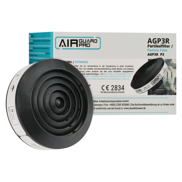 AirGuard Pro®-deeltjesfilter P3R voor ademhalingsbeschermingsvolledig masker, met RD40-aansluiting