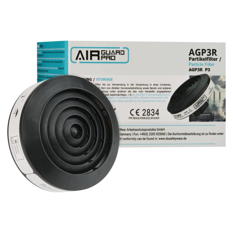 AirGuard Pro®-deeltjesfilter P3R voor ademhalingsbeschermingsvolledig masker, met RD40-aansluiting #1