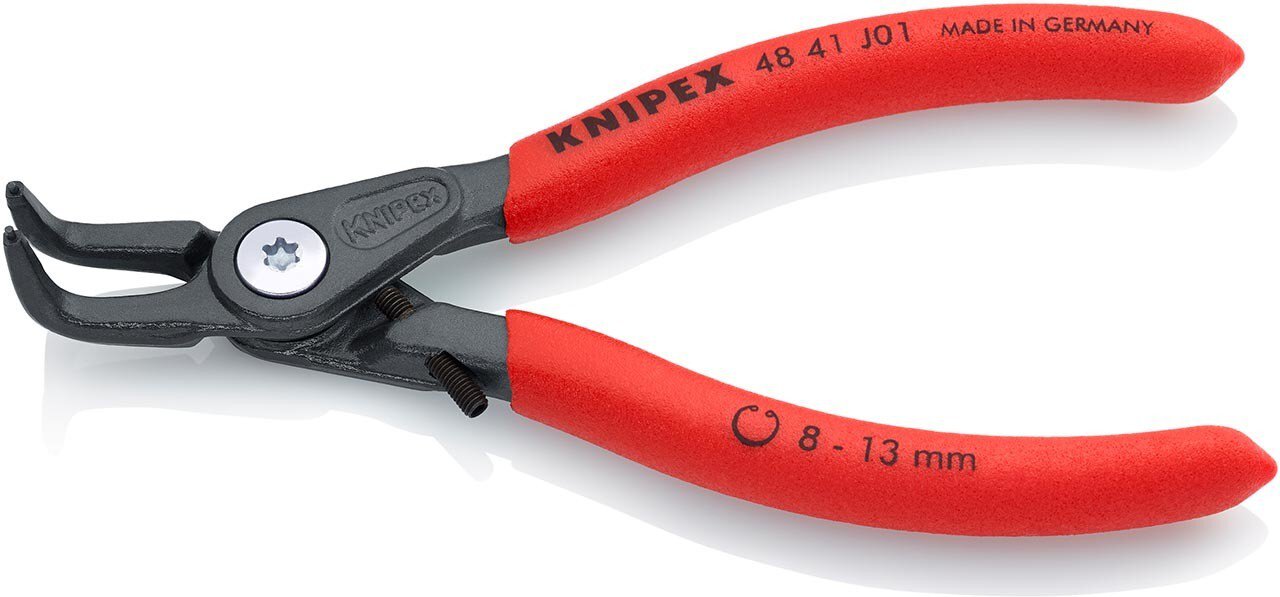 Precision circlip pliers for inner rings in bores, gray atramentized, 130 mm #zoom-2