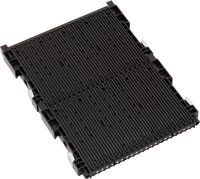 ESD double slot wall 300, 255x22x345mm, with floor stop type 022, non-reinforced, black #thumbnail-1