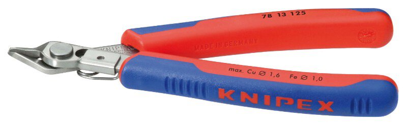 Electronic-Super-Knips®, side cutter, insulated, with wire clip, 125 mm