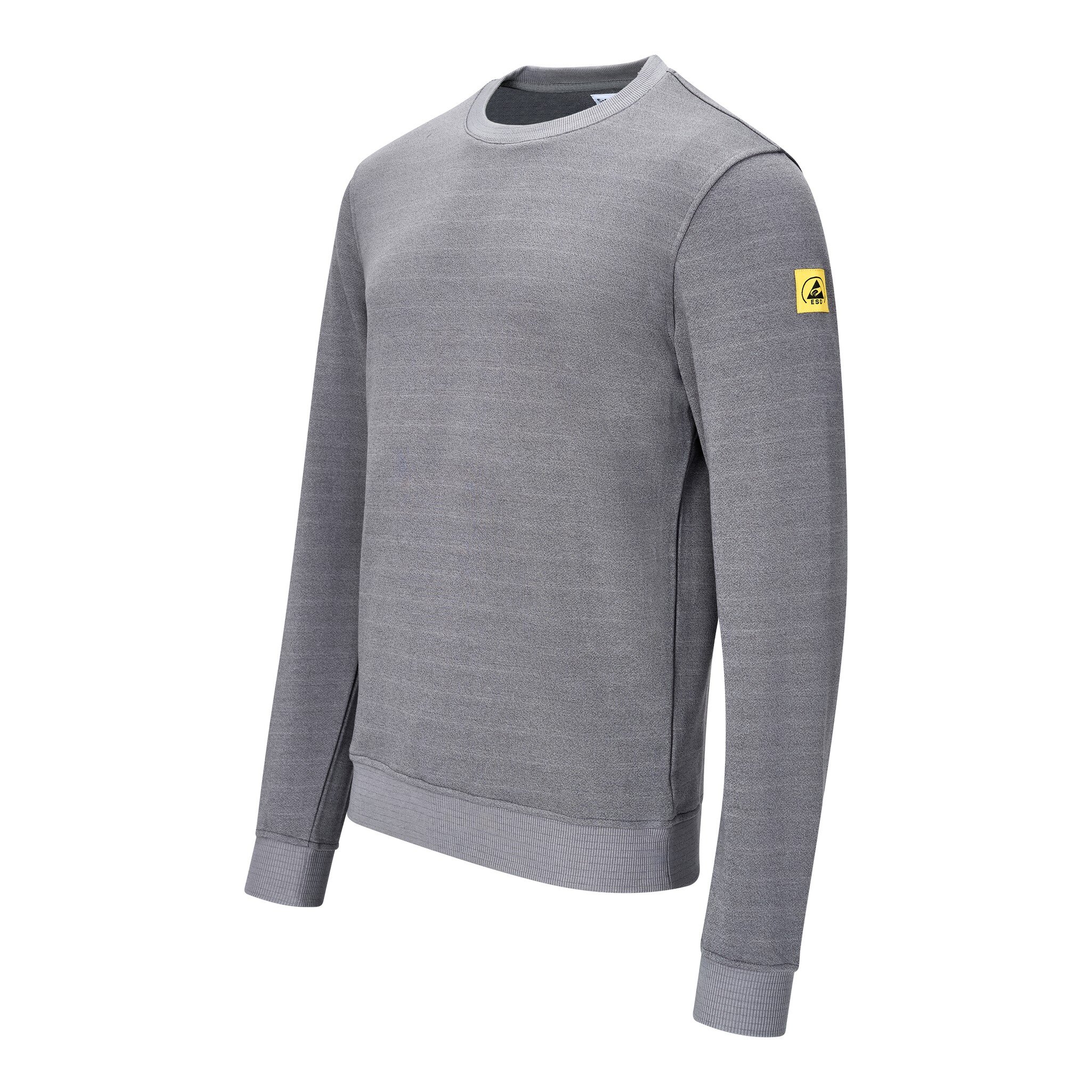 Bluza ESD, okrągły dekolt, szara, rozmiar XL, krój Comfort-Fit #zoom-2