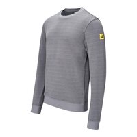 Bluza ESD, okrągły dekolt, szara, rozmiar XL, krój Comfort-Fit #thumbnail-2