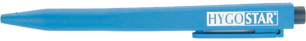 Hygostar ballpoint pen "detect", detectable, with clip, writing colour: black, body colour: blue #zoom-2