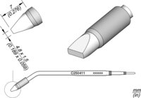 Soldeerstift beitelvormig, recht, 4,8 x 1,5 mm, C250411 #thumbnail-1