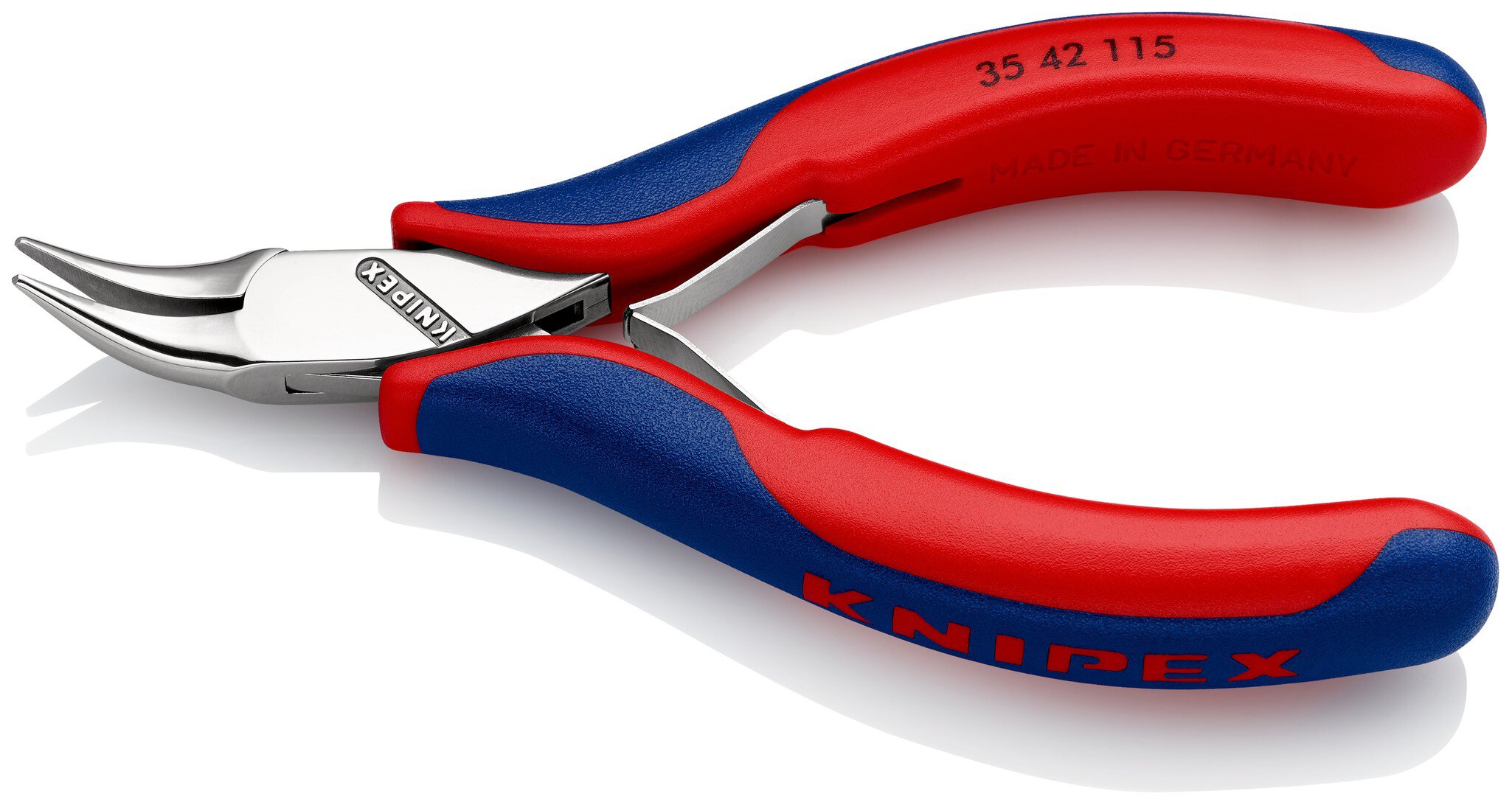 Electronics gripping pliers with multi-component sleeves, angled at 45°, 115 mm (SB card/blister) #zoom-2