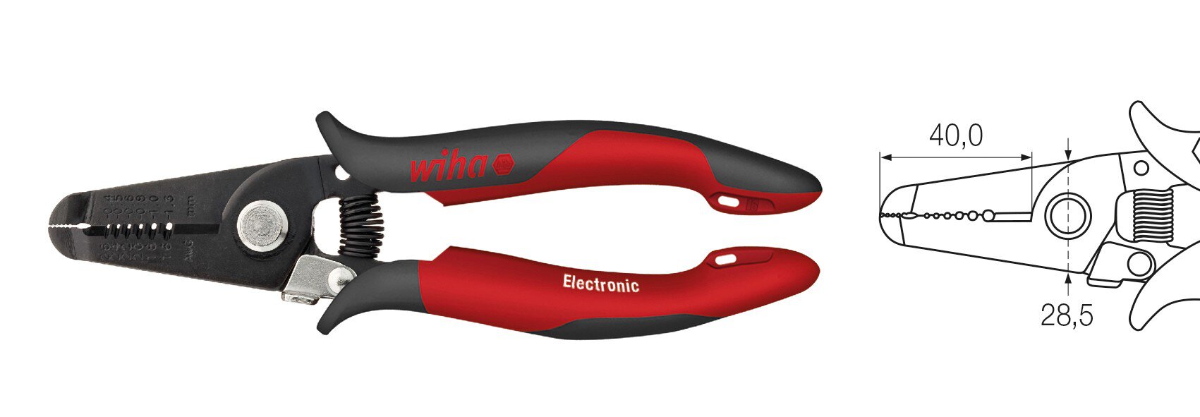 Pinza spellafili Electronic Stazioni di spellatura 0,4-1,3 mm #zoom-1