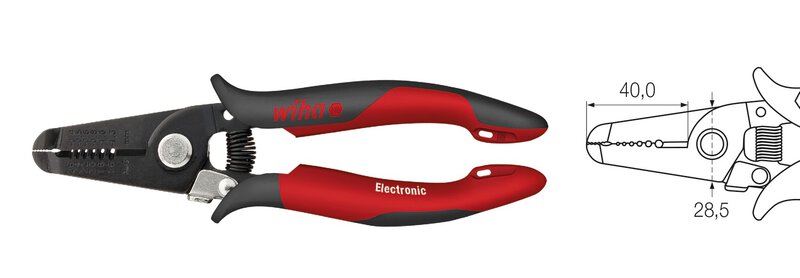 Pinza spellafili Electronic Stazioni di spellatura 0,4-1,3 mm #1
