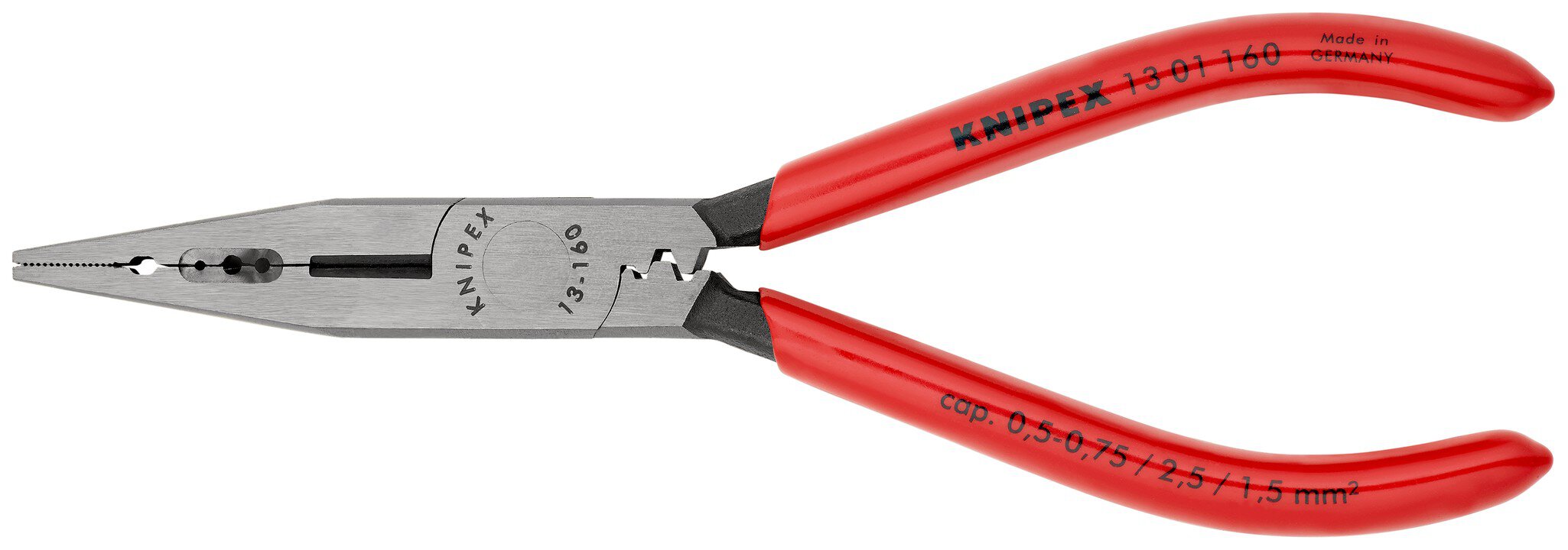 Wiring pliers covered with plastic, black atramentized, 160 mm (SB card/blister) #zoom-2