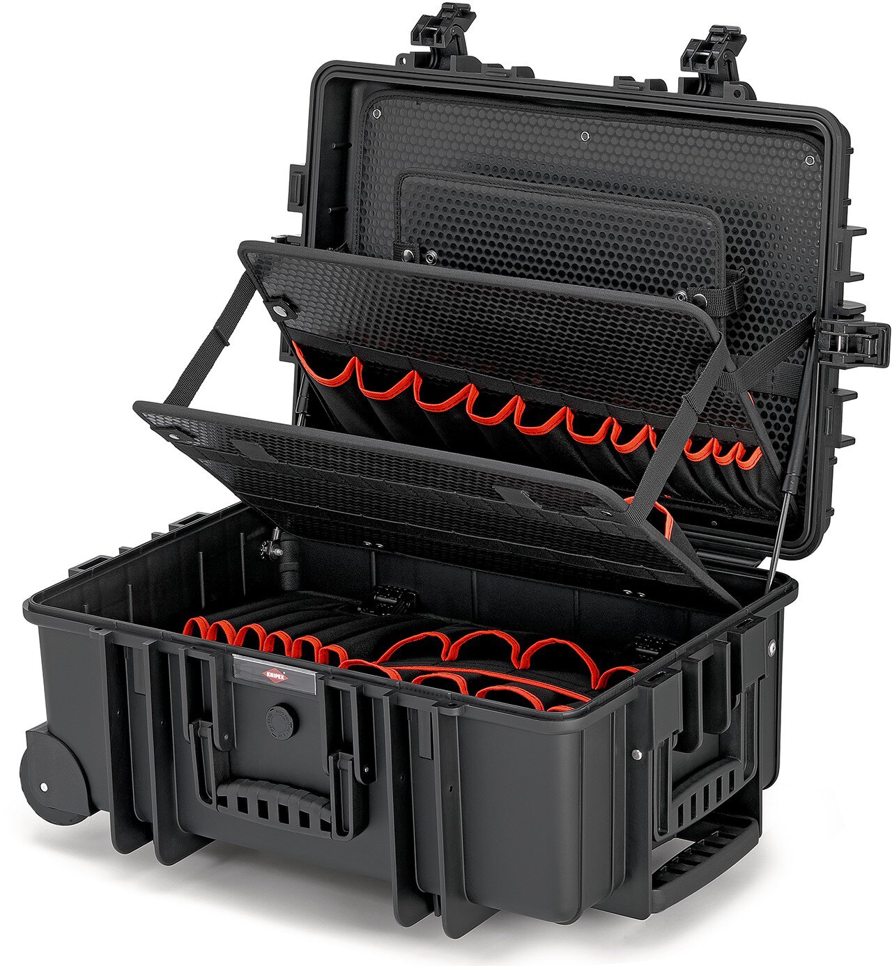 Gereedschapskist "Robust45 Move" elektrisch, leeg, met geïntegreerde wielen en telescopische handgreep #zoom-1