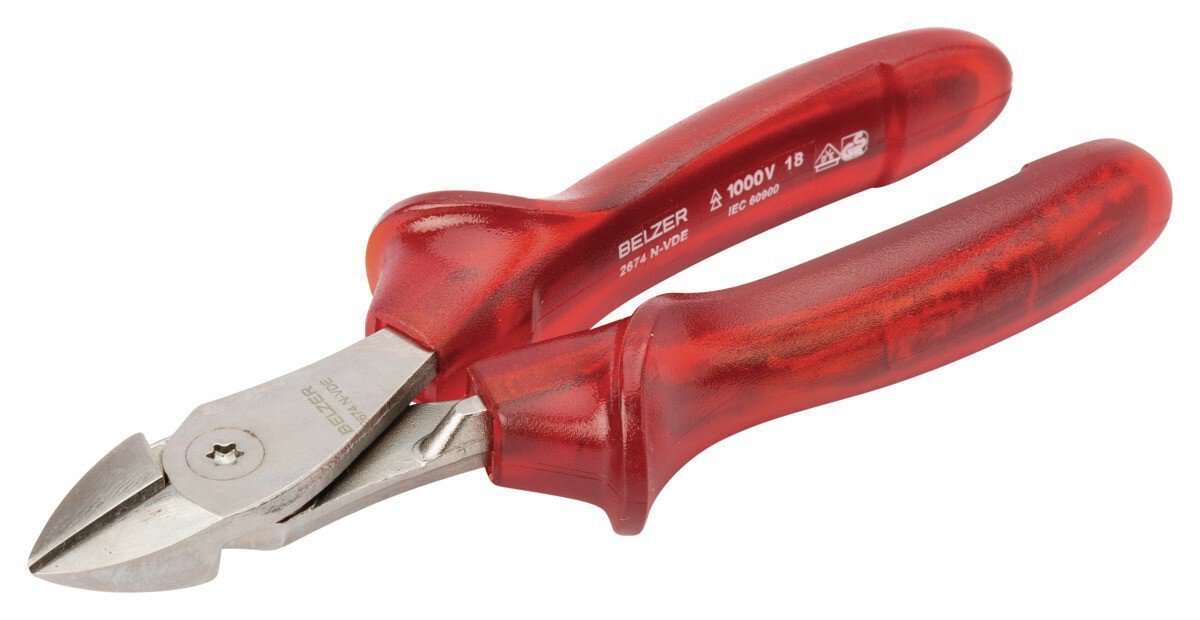 Seitenschneider mit isolierten Acetylzellulose-Griffen, vernickelt und verchromt, 160 mm #zoom-1