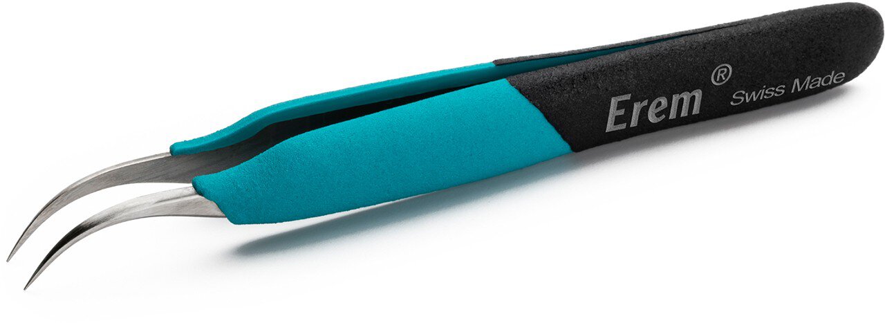 Ergonomische Präzisionspinzette mit gebogenen starken Spitzen #zoom-4