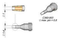 Entlötdüse D: 1 mm, throughhole, C360003 #thumbnail-1