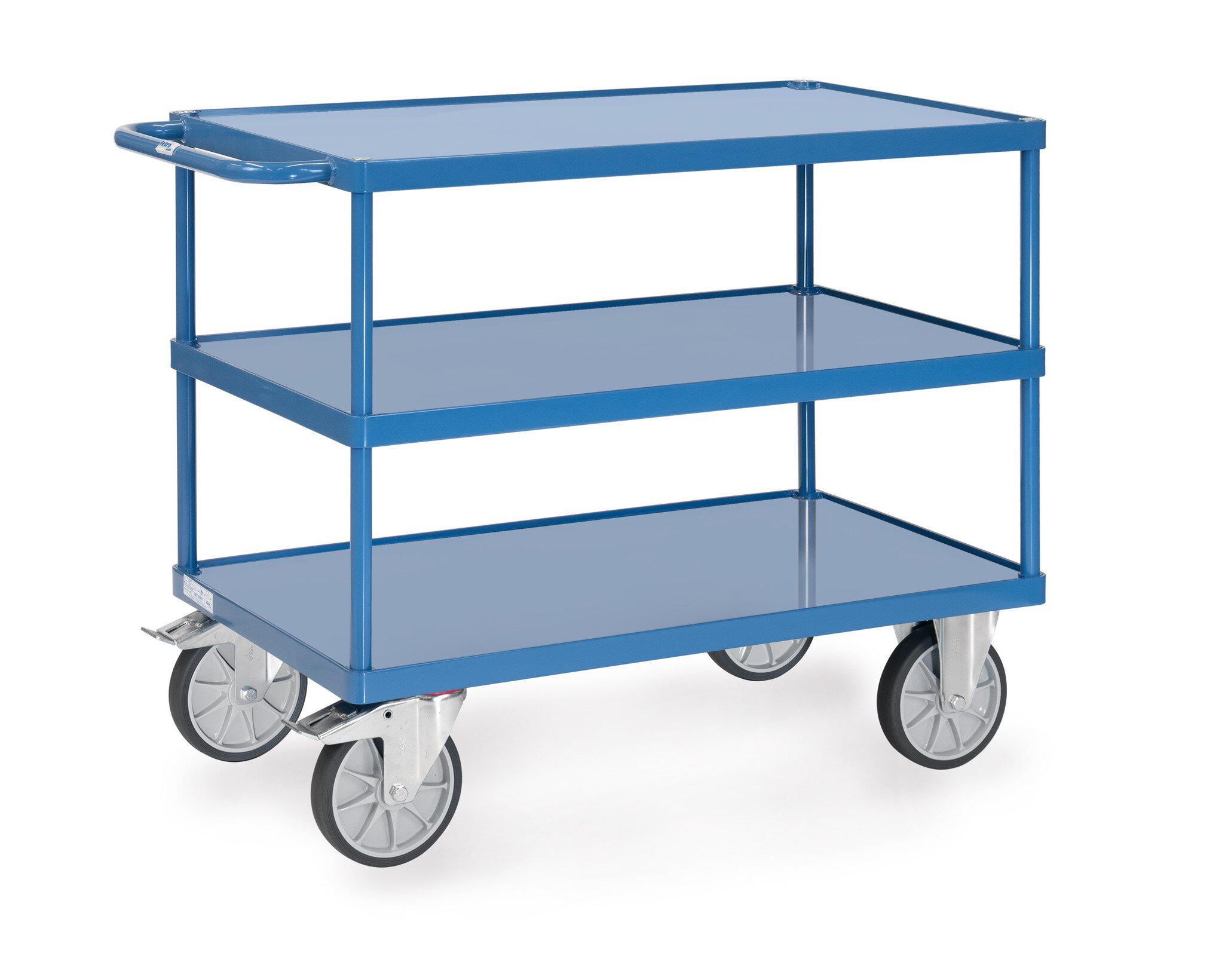 Tischwagen, Ladefläche 1000x600mm, Stahlblech-Wannen #zoom-1