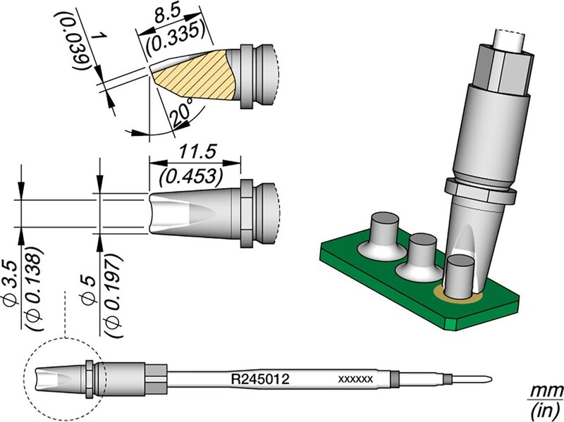 Lötspitze R245, Pin-Connector, Ø 3,5 mm, R245012 #1