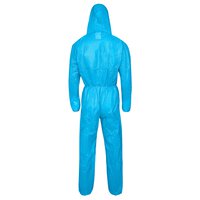Tuta ProSafe® 1, SMMS a 4 strati, antistatica, con cappuccio, blu, taglia S #thumbnail-3