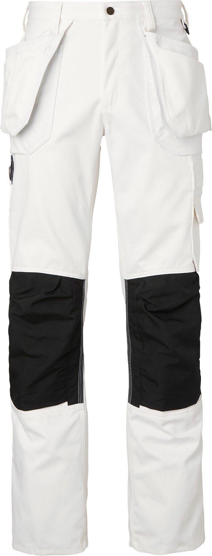 2515 Pantalon de peintre long, unisexe, blanc/noir, 94 #zoom-1