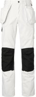 2515 Pantalon de peintre long, unisexe, blanc/noir, 94 #thumbnail-1