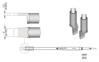 Grot lutowniczy, kształt klingi, 4 x 1,2 mm #thumbnail-1