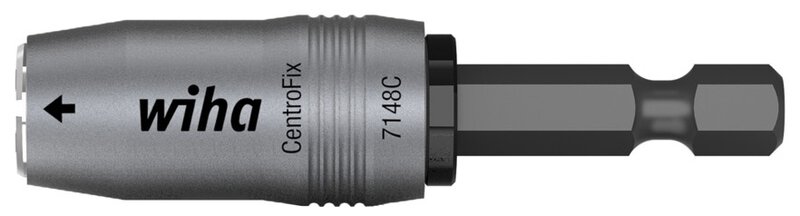 Uchwyt do bitów CentroFix Force, mechaniczna blokada 1/4", magnetyczny 60 mm