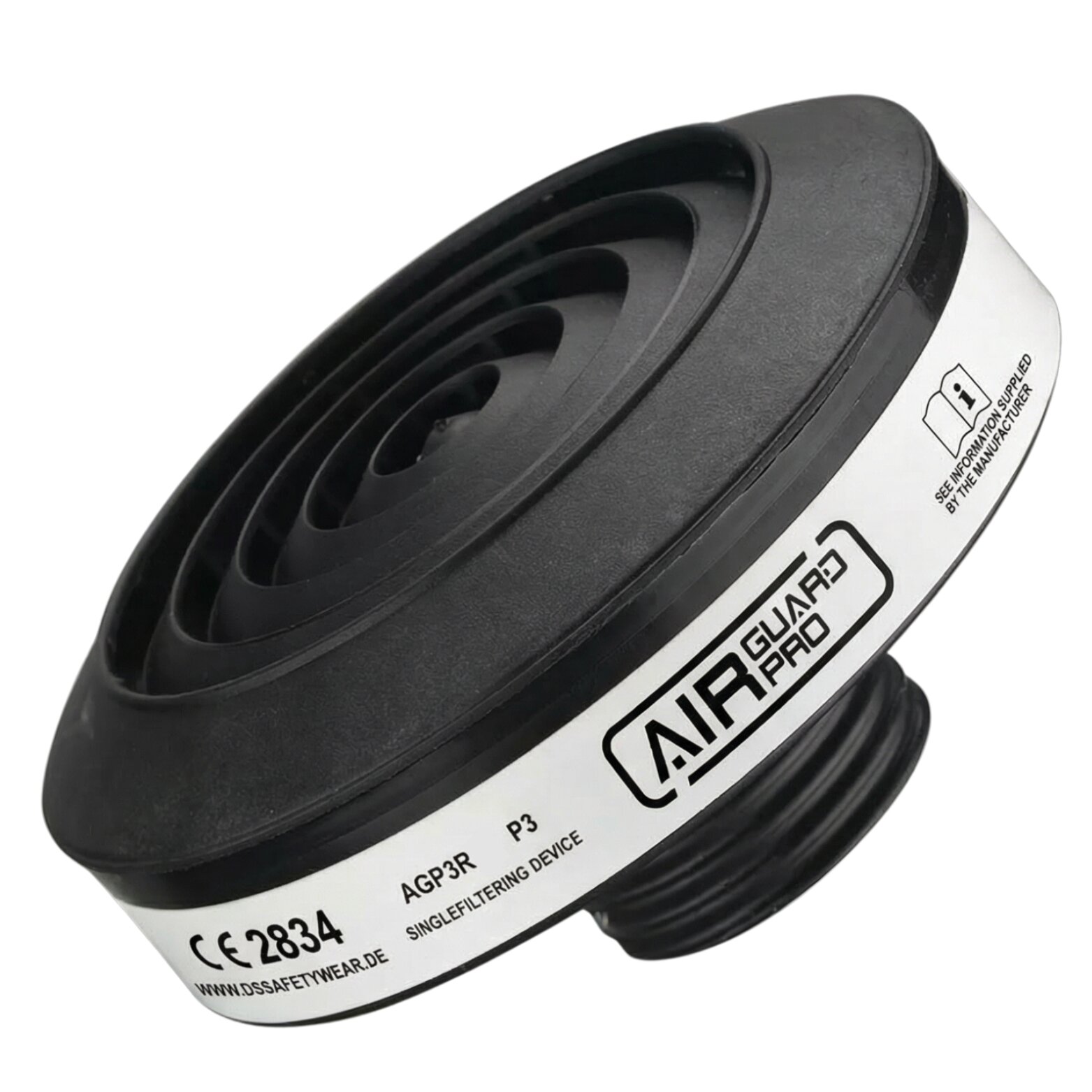AirGuard Pro®-deeltjesfilter P3R voor ademhalingsbeschermingsvolledig masker, met RD40-aansluiting #zoom-5