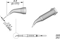 Soldeerstift conisch gebogen, D: 0,1 mm, C115118 #thumbnail-1