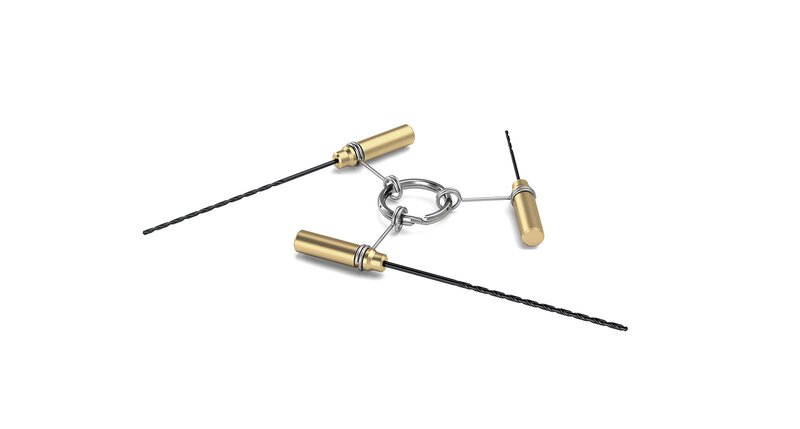 Spiral tip cleaning rods