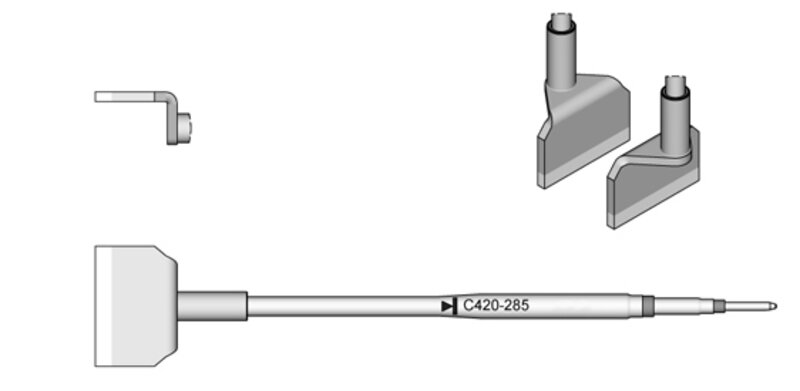 Panne à souder en forme de lame, 22 x 1,8 mm #2