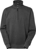 Felpa Webber con mezza zip, Uomo, Grigio scuro, 3XL #thumbnail-1