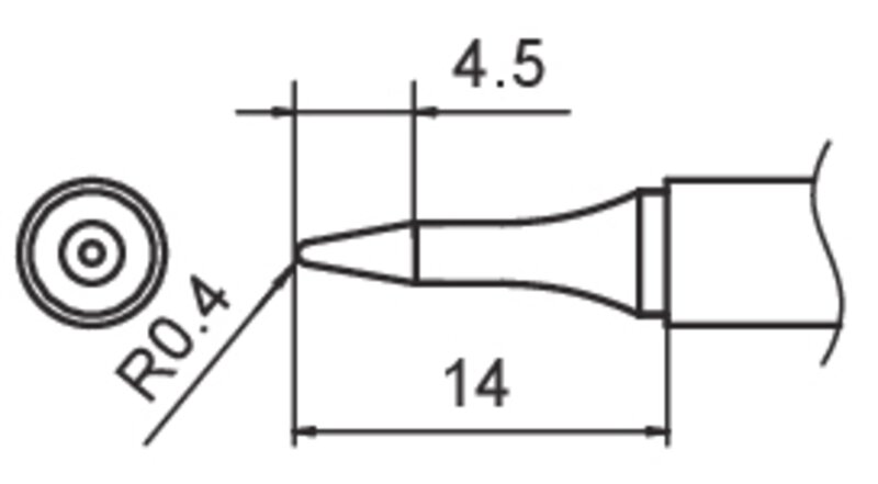 Pointe à souder COMPOSIT format 0.4BS