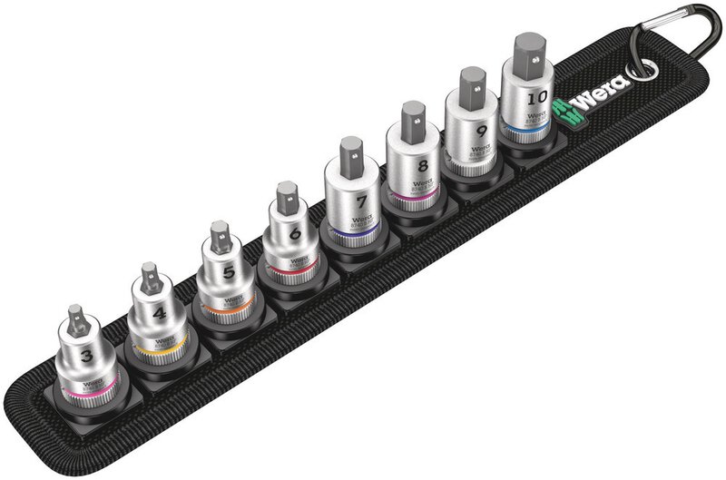Bitnuss-Satz Innensechskant, mit Haltefunktion, 3/8"-Antrieb, 8-teilig #1