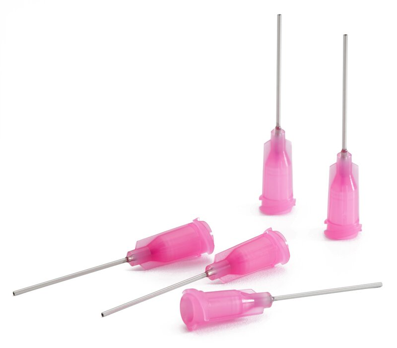 Aiguille de dosage, fuchsia, 1", droite