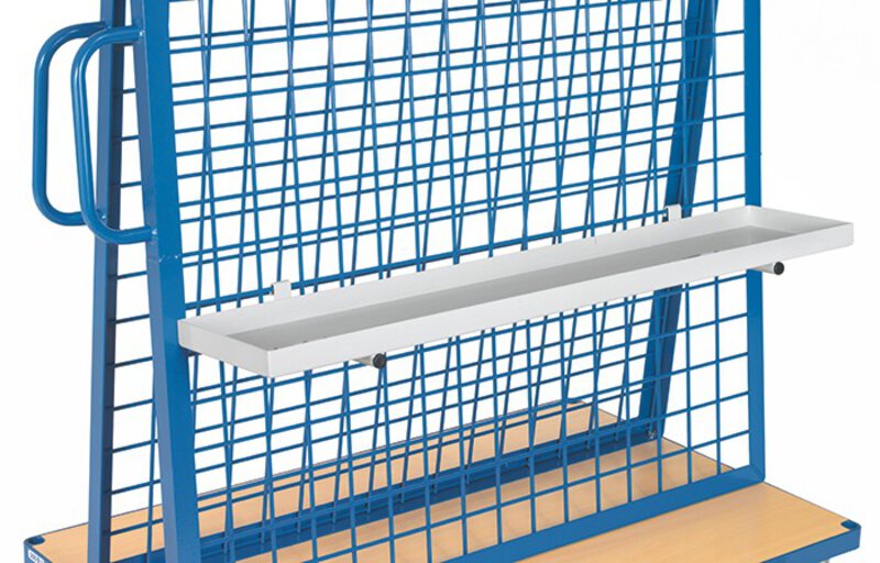 Materialwanne 1200 x 250 x 40 mm für Werkstückwagen 