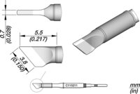 Panne à souder en forme de lame, 3,5 x 0,7 mm #thumbnail-1