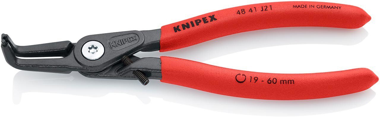 Precision circlip pliers for inner rings in bores, gray atramentized, 165 mm #zoom-1
